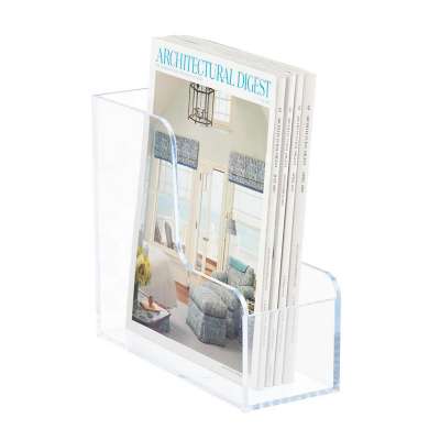 Office desk Transparent magazine holder ,Clear acrylic magazine holder