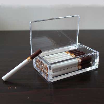 Creative and Acrylic Transparency Portable Cigarette Case