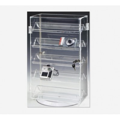 hot selling 360 degree rotating advertising display storage case