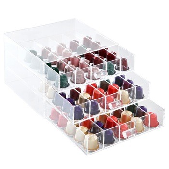 High quality acrylic coffee capsule box & holder / coffee pod holder wholesale